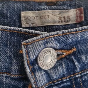 Levi's Blue Denim Boot Cut Jeans 515